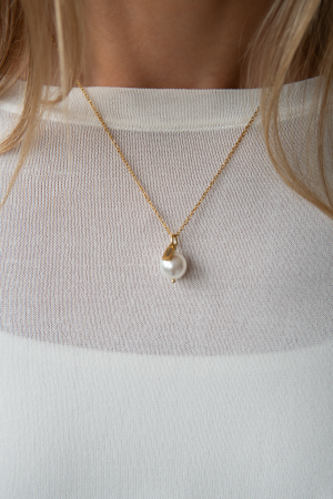 Kaklo papuošalas "Minimalist Pearl Pendant"